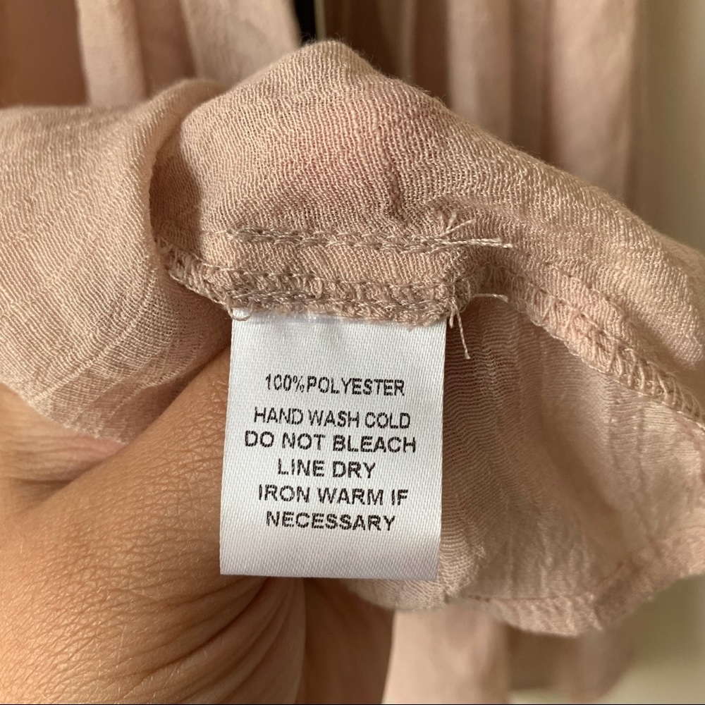 Lunik NWT Blush Pink Strappy Open Back Tank Halter Size Small - Picture 6 of 6